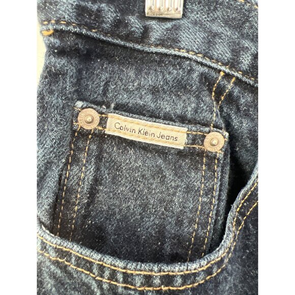 Calvin Klein Easy Fit Jeans Size 33X34 Blue Rinse Dark Wash Cotton Classic Retro - Picture 4 of 9